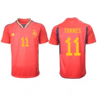 Španielsko Ferran Torres #11 Domáci futbalový dres MS 2022 Krátky Rukáv
